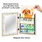 Americanflat 10x12.5 Kids Art Frame - 8.5x11 with Mat or 10x12.5 without Mat - Kids Artwork Frame - Magnetic Frame Closure - Shatter Resistant Glass - Hanging Hardware